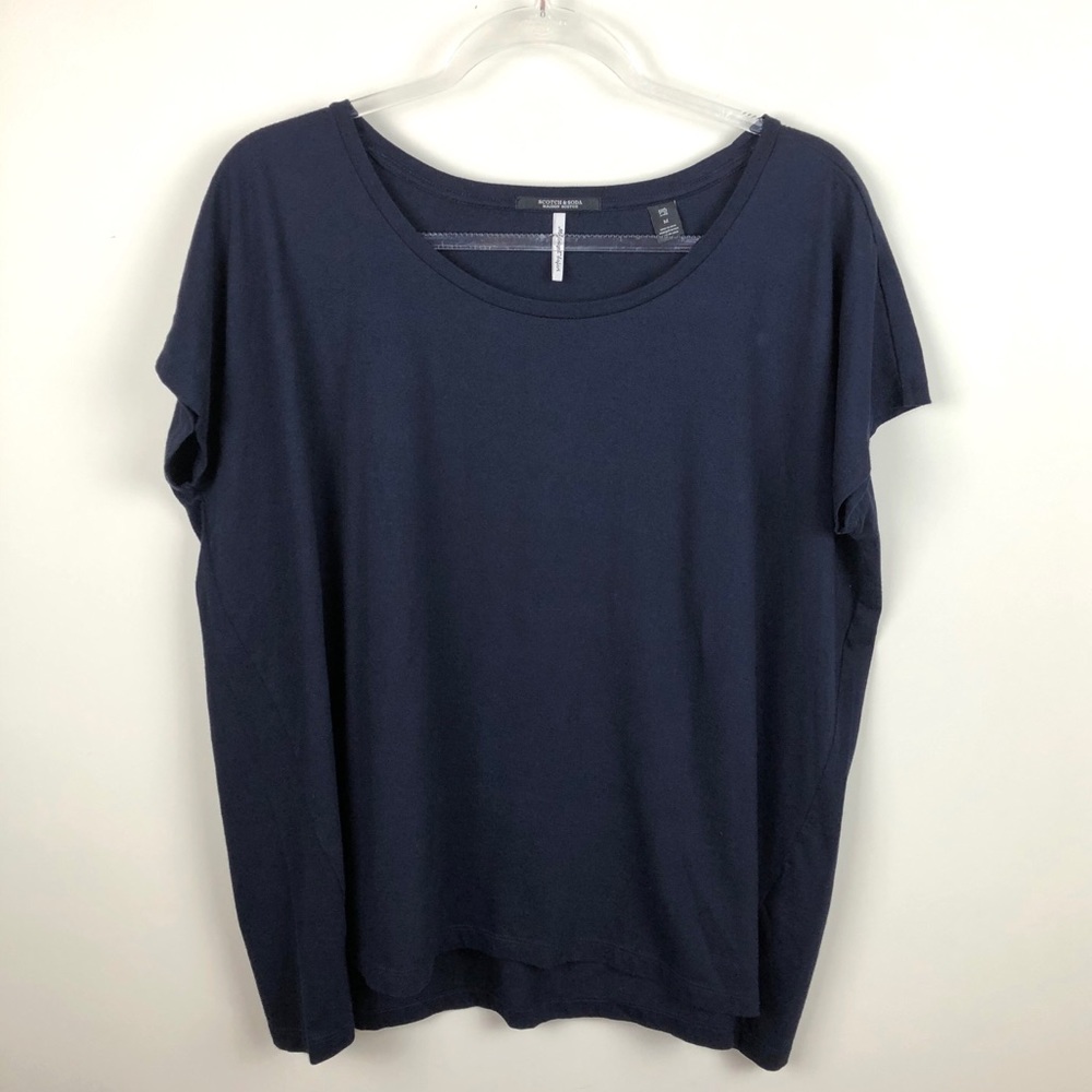 Scotch & Soda Midnight Safari Navy Boxy Tee Shirt